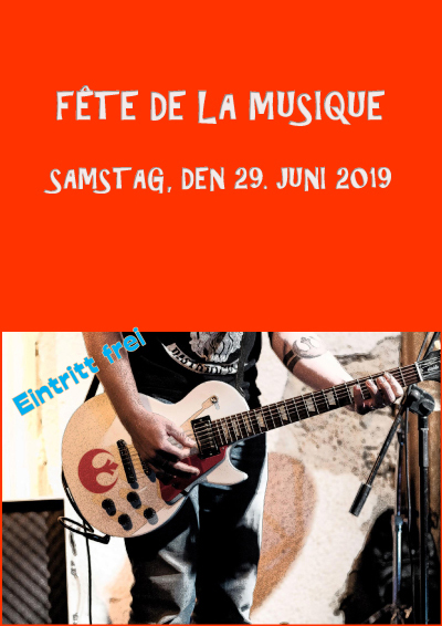 Plakat Fête de la Musique 2019